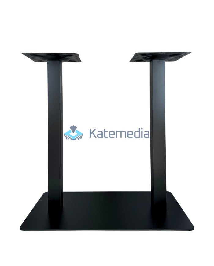 Table pedestal metal leg B011 400 x 700 Black