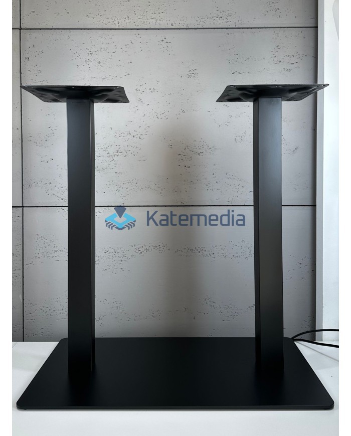 Table pedestal metal leg B011 400 x 700 Black