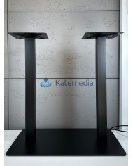 Table pedestal metal leg B011 400 x 700 Black