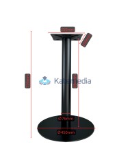 Table pedestal metal leg B09P fi450 250x250 Black