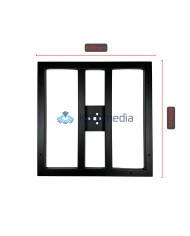 Postument do stołu noga metalowa B09K fi450 400x400 Czarna