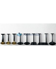 Table pedestal, metal leg, B09K, fi450, 400x400, Black