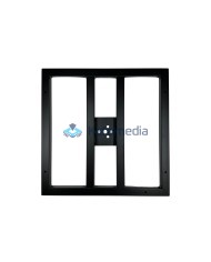 Postument do stołu noga metalowa B09K fi450 400x400 Czarna