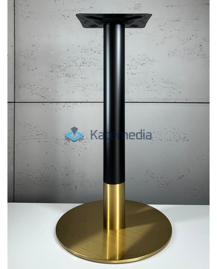 Postument do stołu noga metalowa A022 fi400 250x250 Czarno - Złoty