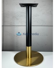 Postument do stołu noga metalowa A022 fi400 250x250 Czarno - Złoty