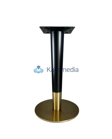 Postument do stołu noga metalowa A025 fi400 300x300 Czarno-Złoty