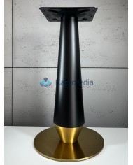 Postument do stołu noga metalowa B030 fi400 300x300 Czarno-Złoty