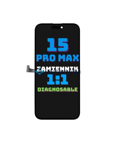 Wyświetlacz IPhone 15 Pro Max Zamiennik 1:1 Z Możliwością Przypisania
