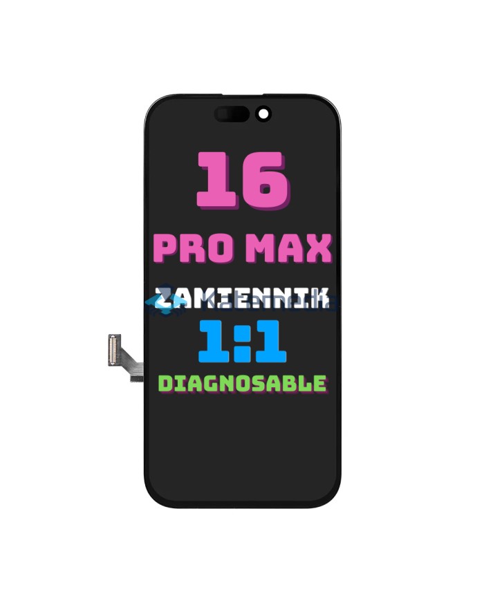 Wyświetlacz IPhone 16 Pro Max Zamiennik 1:1 Z Możliwością Przypisania