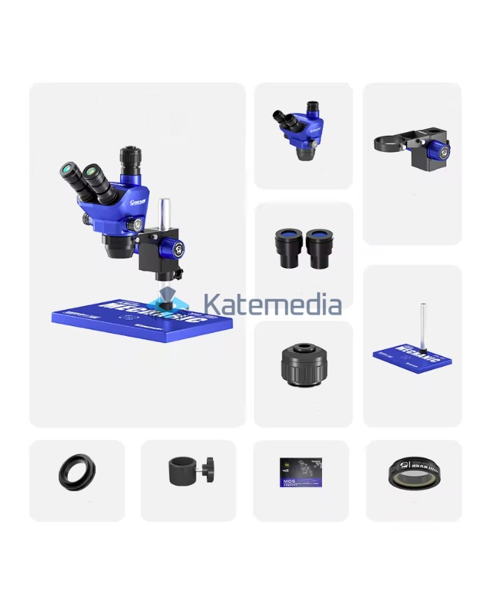 Mikroskop Stereo Triocular Mechanic D80T-B5