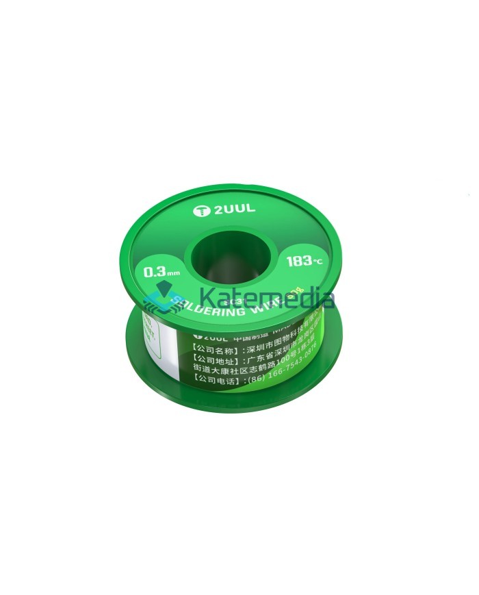 Tin soldering wire 2UUL 183°C 0.3mm 100m 50g