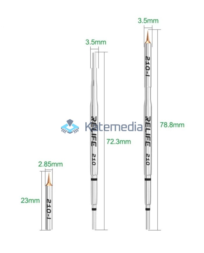 RELIFE 210 Soldering Tip with Interchangeable Tips