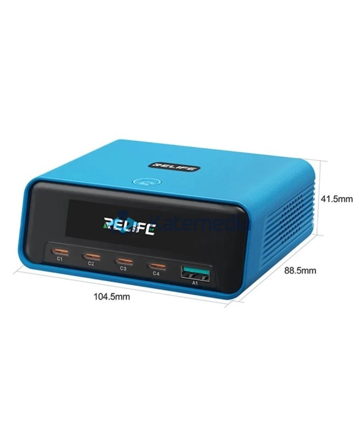 Ładowarka Serwisowa Relife Q8 165 W 4x USB-C, 1x USB-A