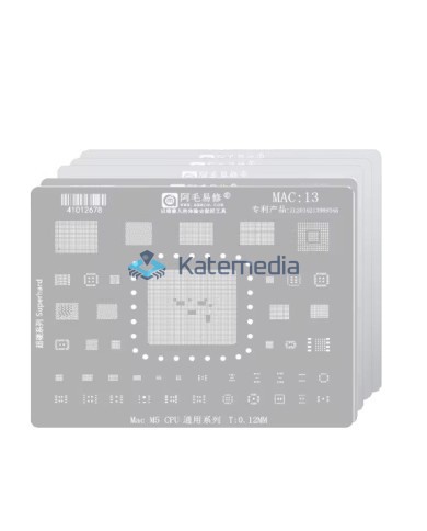 Sita BGA do Reballingu CPU Apple MAC M1–M5 Amaoe 0,12 mm 5 szt