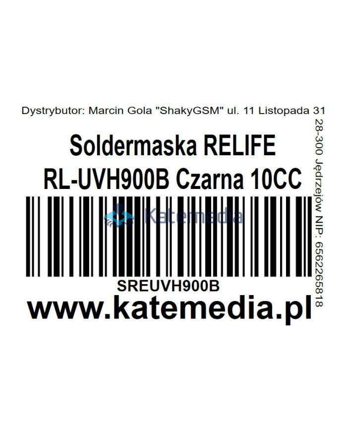 Soldermaska RELIFE RL-UVH900B Czarna 10CC