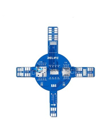 RELIFE XA6 Dual-SIM Signal Test Board for SIM / TF / NM Card Diagnostics