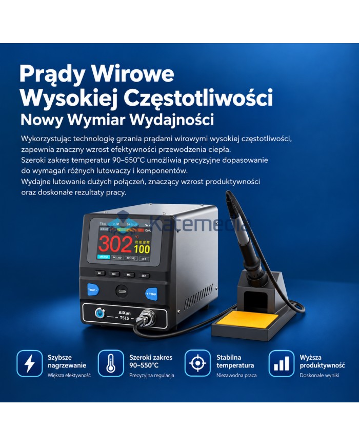 Stacja Lutownicza Wysokiej Częstotliwości Aixun T515