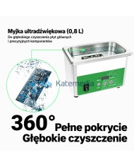 Myjka Ultradźwiękowa 2UUL SS01 0,8L do Czyszczenia Podzespołów