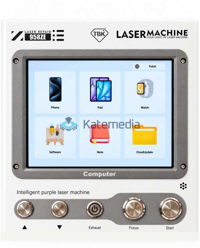Laser UV TBK 958ZE do ekranów / klapek / grawerowania