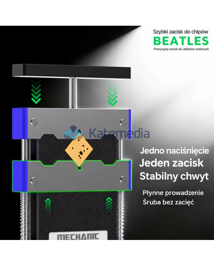 BGA CPU IC Soldering Chip Clamp Holder MECHANIC BEATLES Quick Press Chip Clip