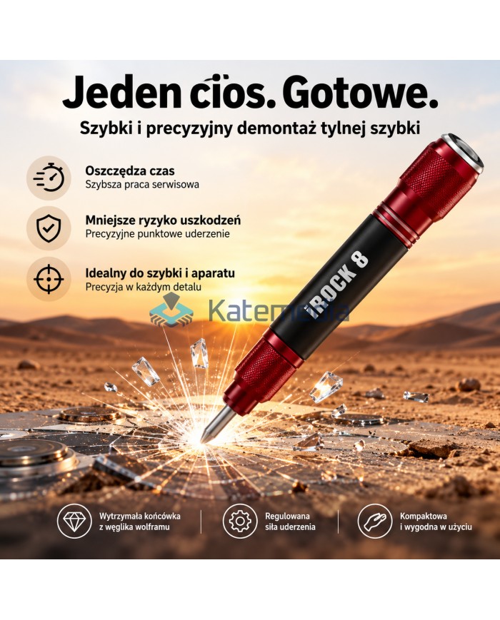 Punktak zbijak Wybijak do Tylnej Szyby Telefonu MECHANIC iRock 8