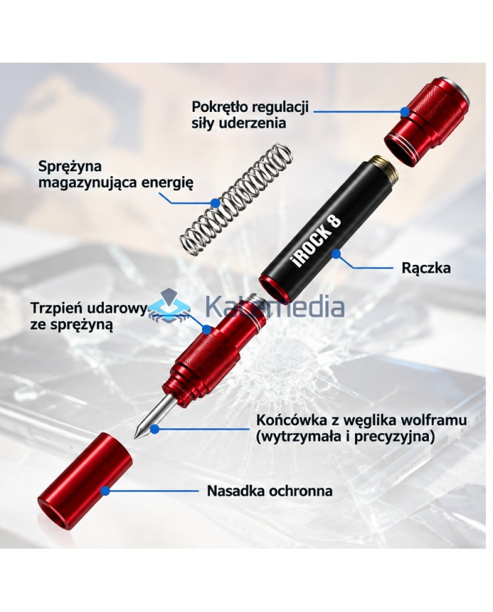Phone Back Glass Breaking Punch Tool MECHANIC iRock 8
