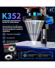 Lampa Koaksjalna LED 352 do Mikroskopu Bez Cieni JTX K352