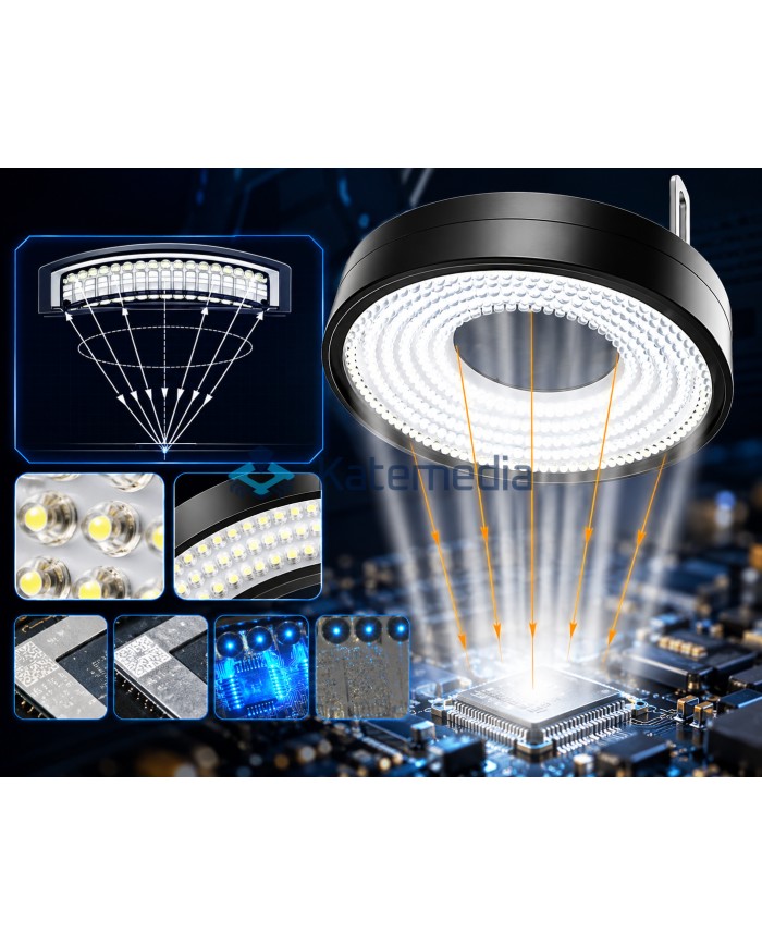 JTX K352 352 LED Coaxial Shadowless Microscope Ring Light