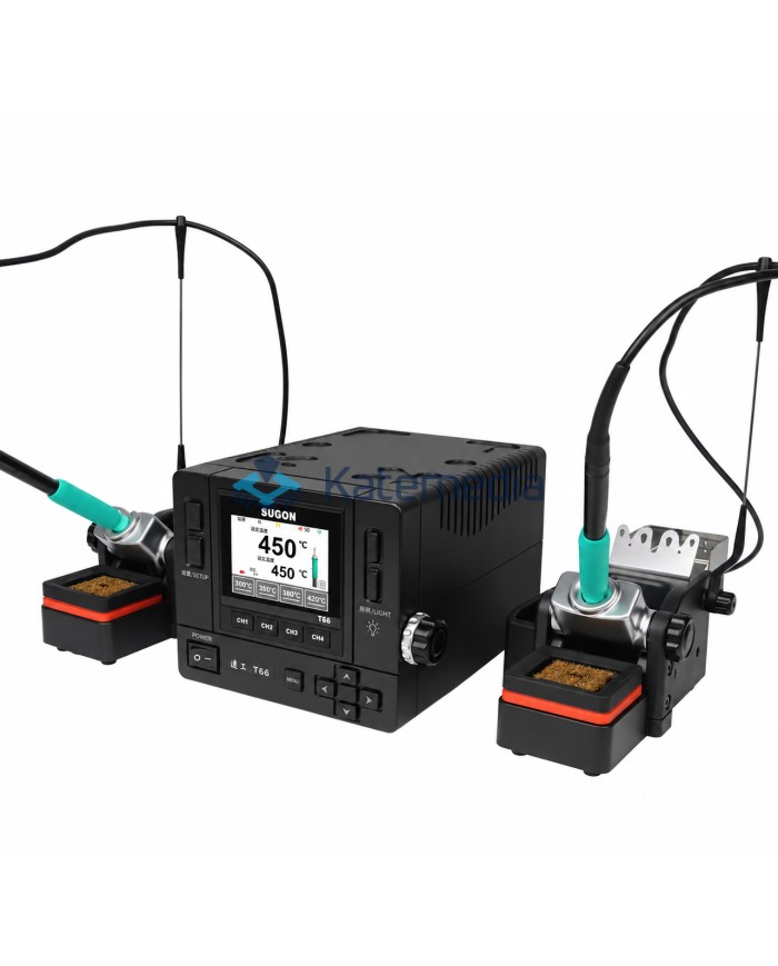 Stacja lutownicza Sugon T66 Double 230W dwukolbowa T210 + T245
