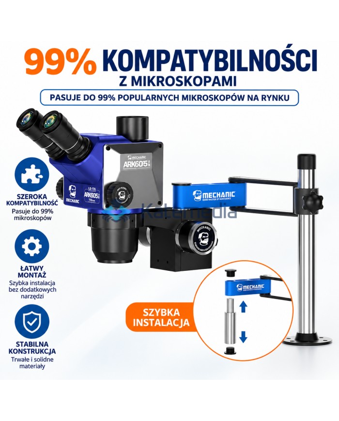 Ramię uchwyt stelaż stelaż do mikroskopu Mechanic M6+ 360°
