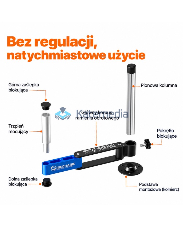 Ramię uchwyt stelaż stelaż do mikroskopu Mechanic M6+ 360°