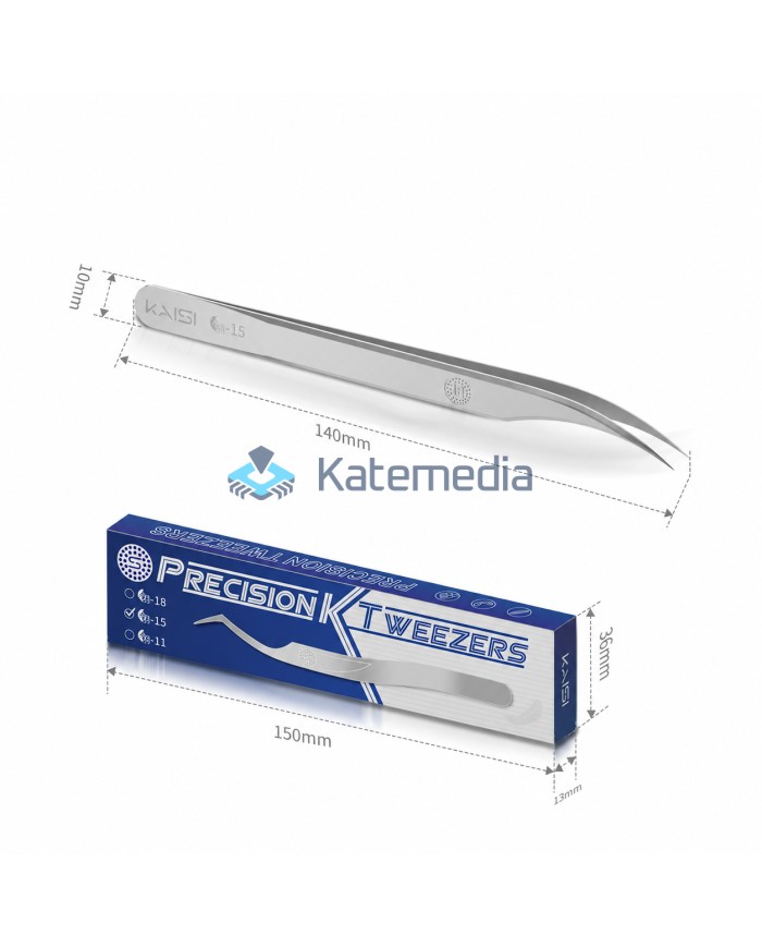 Pęseta precyzyjna Kaisi Ling-15 zagięta 15° do elektroniki
