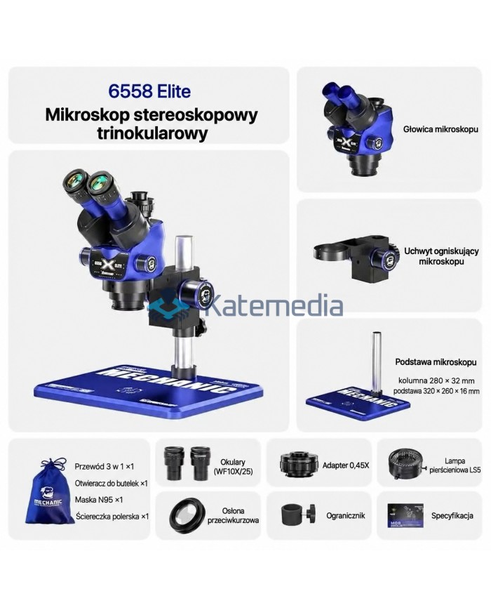 Mikroskop Triocular Mechanic 6558 Elite-B11