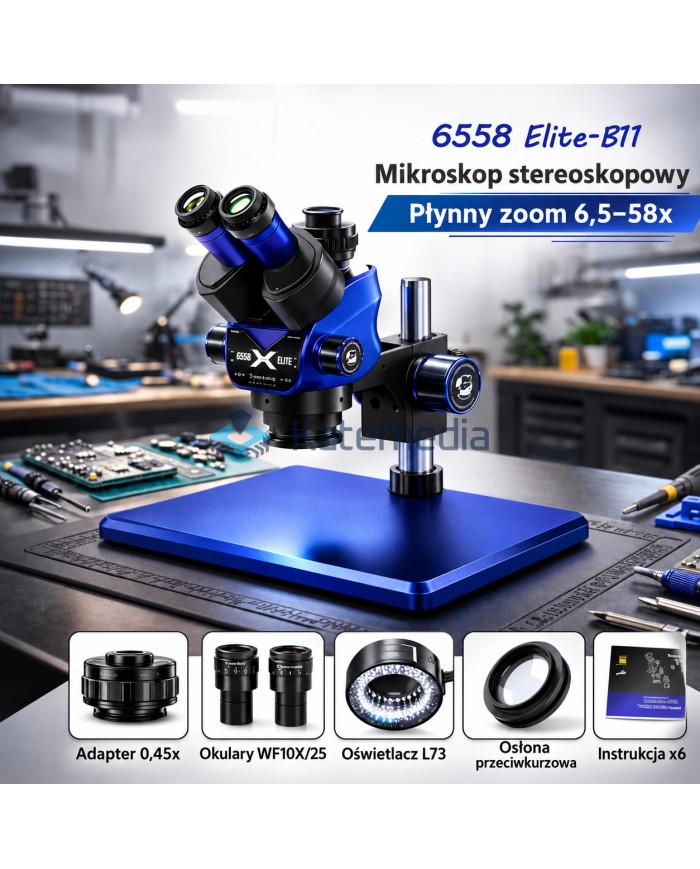 Mikroskop Triocular Mechanic 6558 Elite-B11