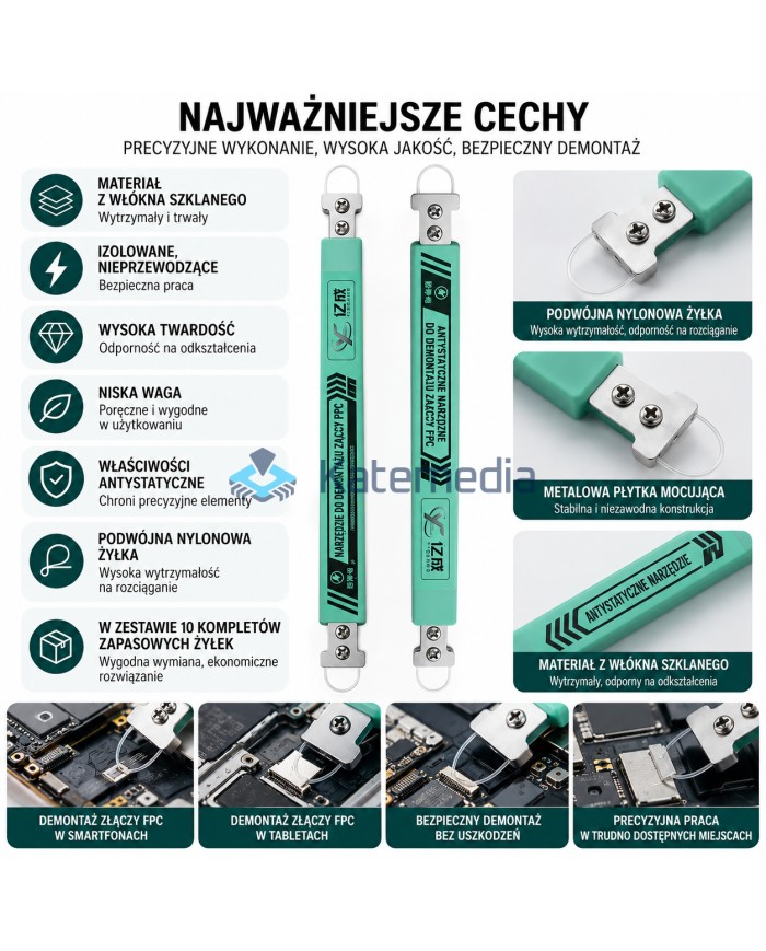 Otwierak narzędzie do demontażu złączy FPC płyty głównej