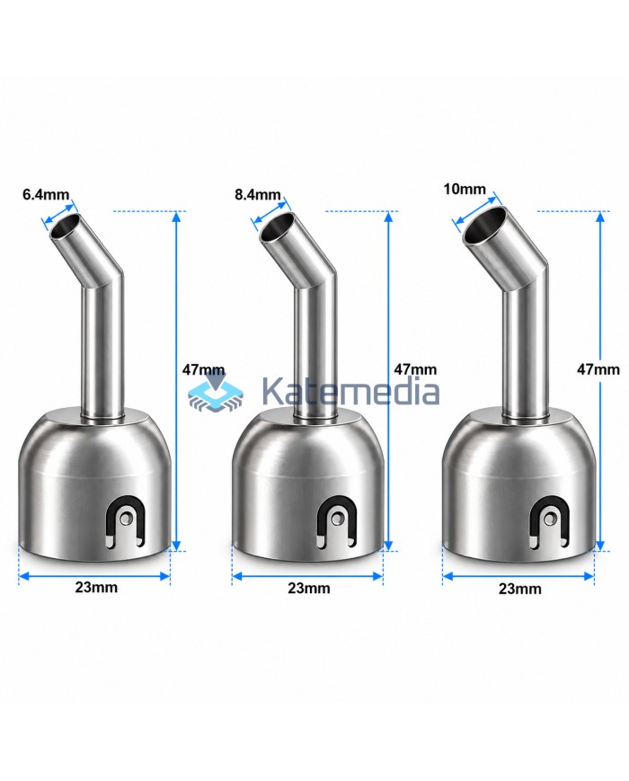 Original QUICK Hot Air Nozzle Set 6 mm + 8 mm + 10 mm – 3 pcs