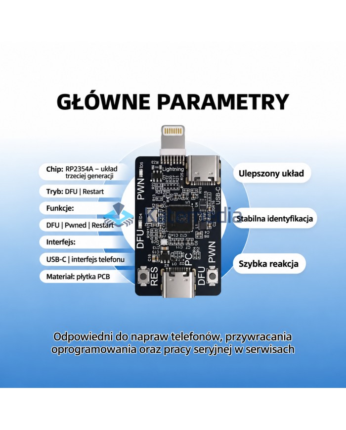 Pico DFU PWN Service Board for iPhone and iPad – SUNSHINE RP2354A