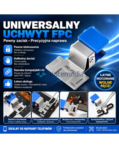 Uchwyt klips do mocowania taśm FPC i flex RELIFE TD3