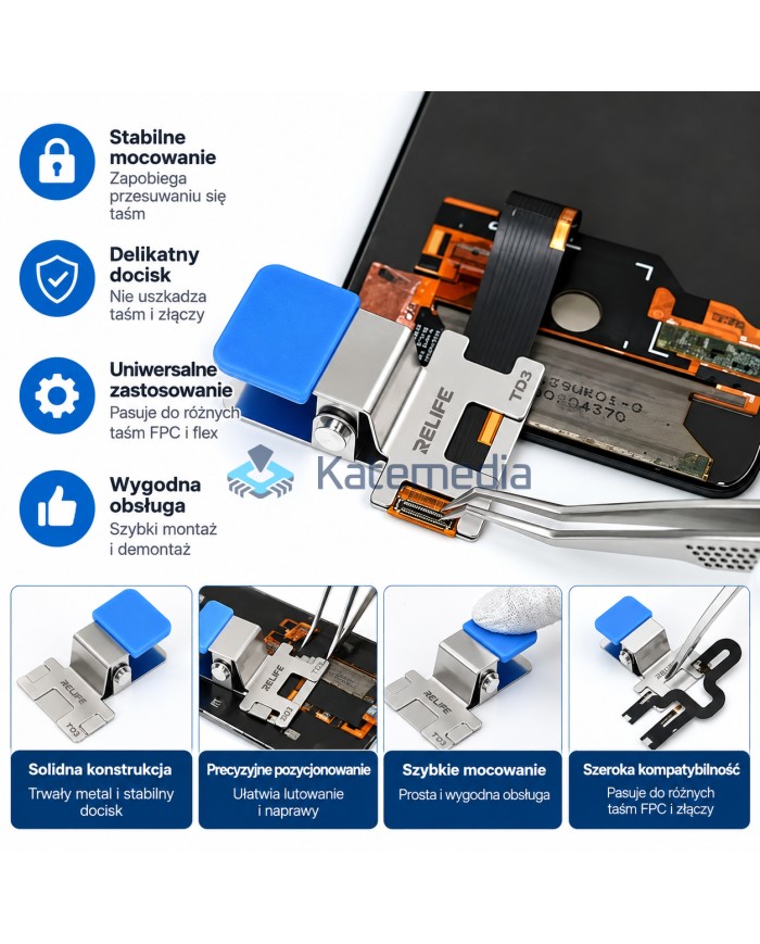FPC and Flex Cable Fixing Clip RELIFE TD3