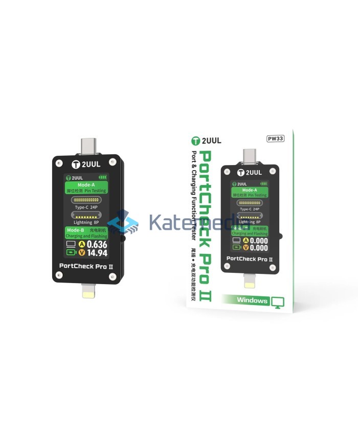 Tester portów USB-C i Lightning - 2UUL PW33 PortCheck Pro II