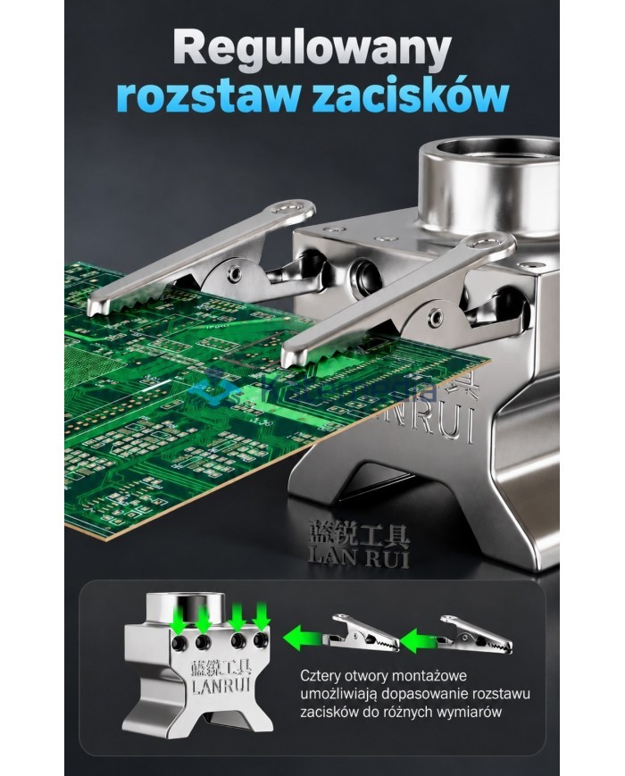 Uchwyt serwisowy do płyt głównych PCB LanRui B17
