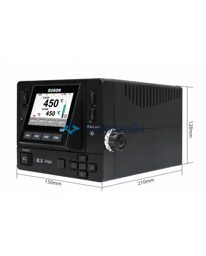 Stacja lutownicza Sugon T66 C115 / C210 / C245 z kolbą T210 + 3 Groty