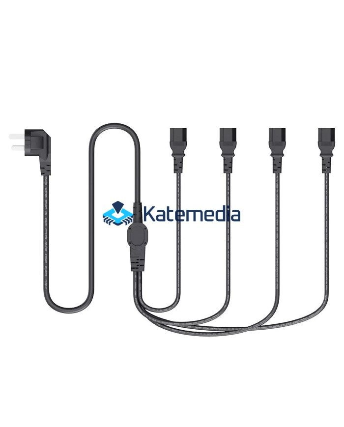 Kabel zasilający rozgałęźnik Qianli 4 x wtyczka