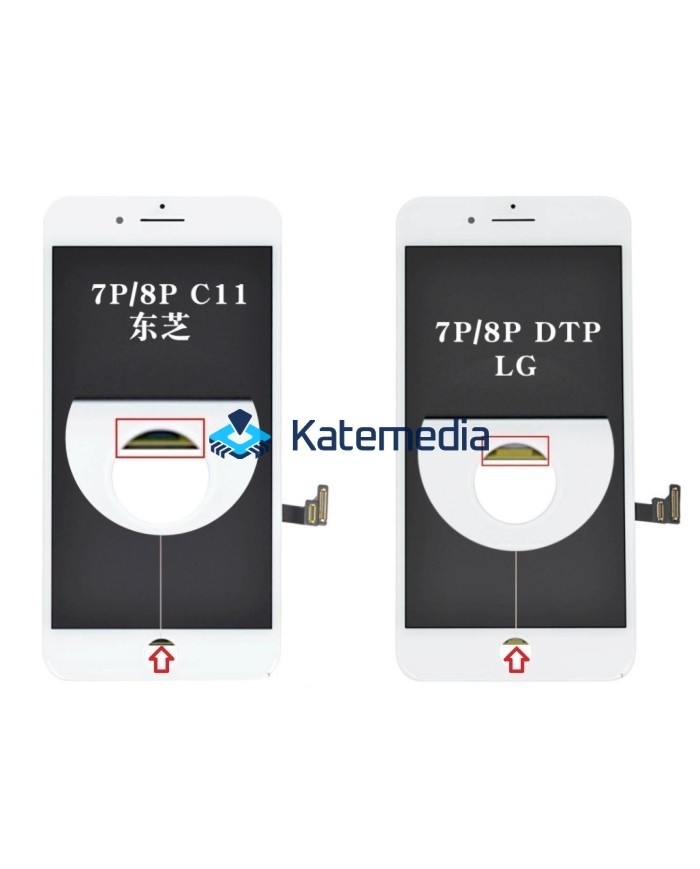 LCD SCREEN iPhone 7 Plus White ORG REMOVED v.C11