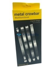 Metal pry openers for the rear glass