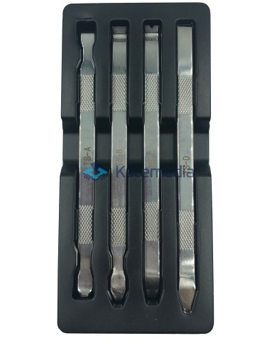 Metal pry openers for the rear glass