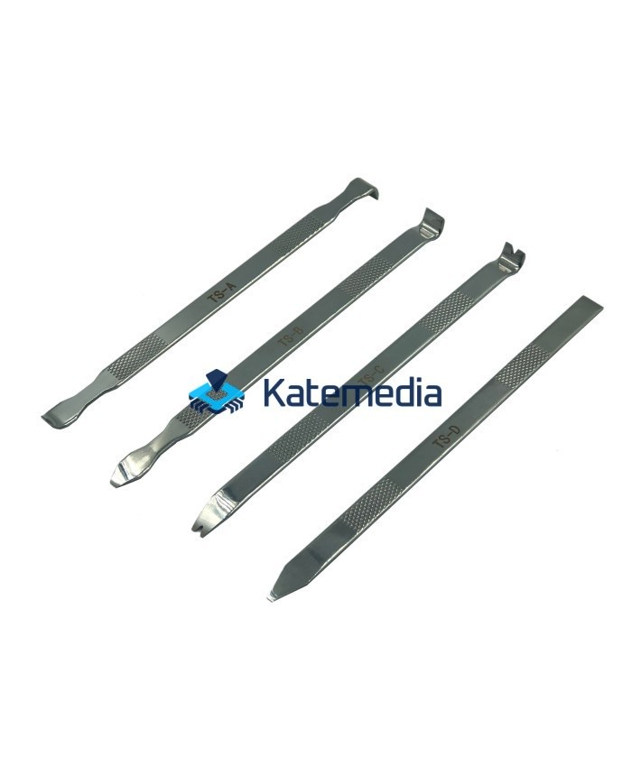 Metal pry openers for the rear glass