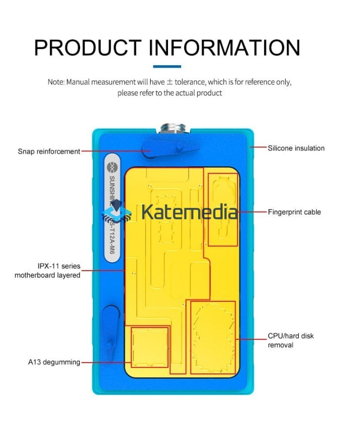Heater desoldering station SS T12A-M6 6 in 1 iPhone X-11PM