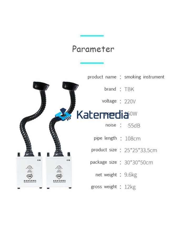 Profesjonalny pochłaniacz oparów dymu TBK