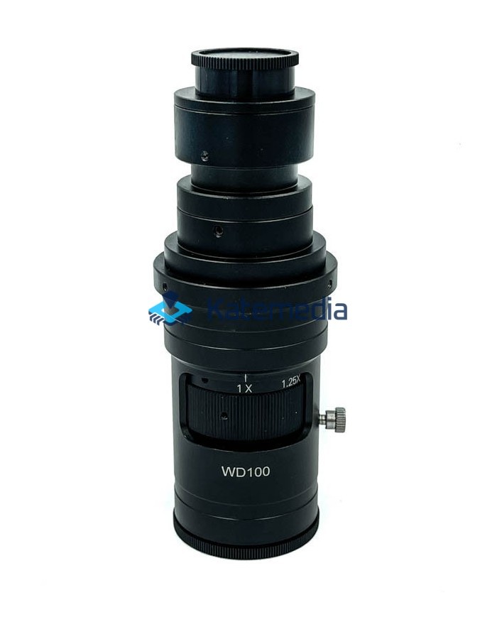 Adjustable ZOOM lens for microscope camera
